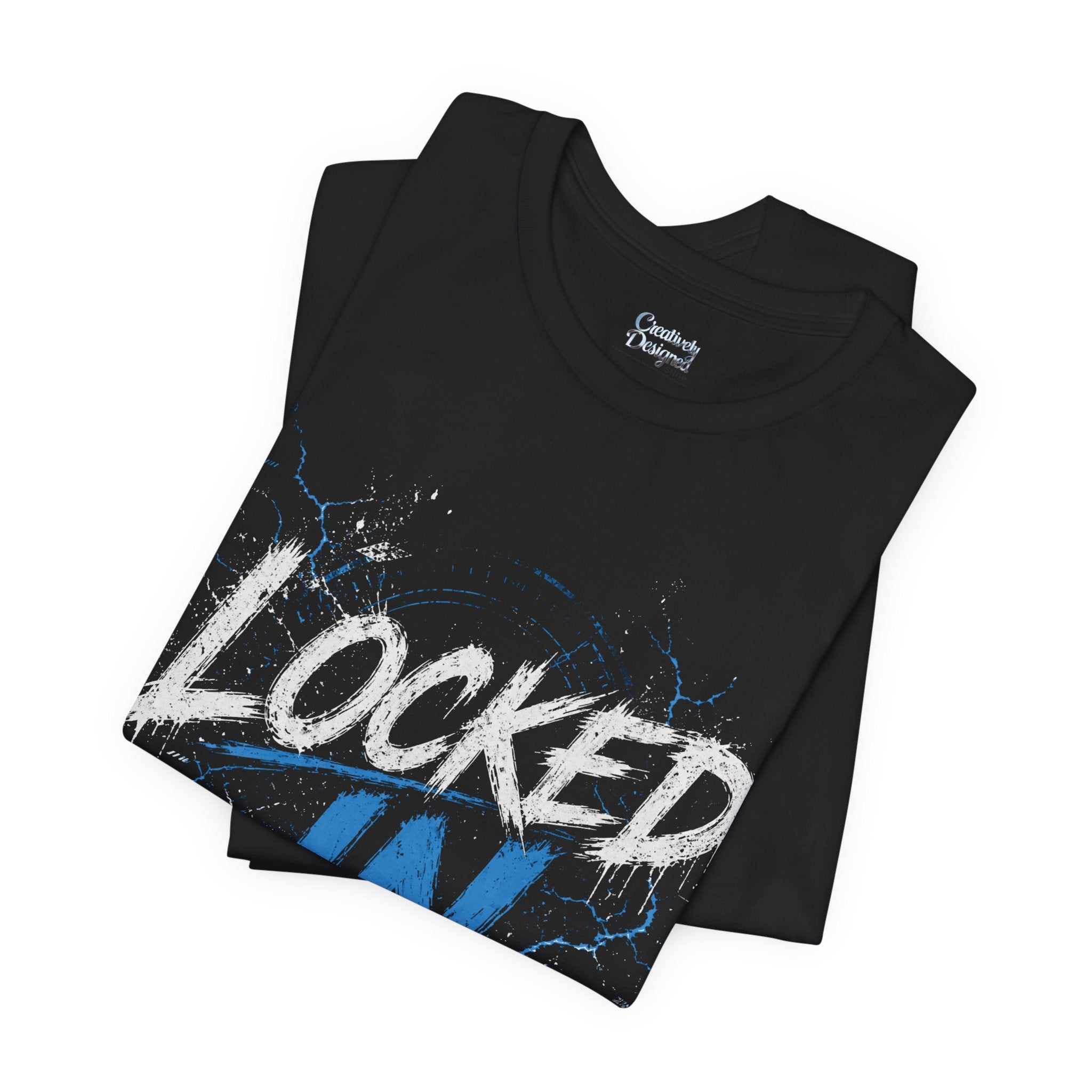 Locked In (Blue) - Jersey Short Sleeve Tee