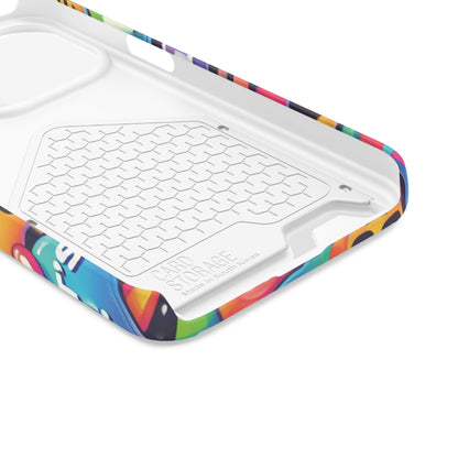 "Text Bubbles" - Phone Case With Card Holder