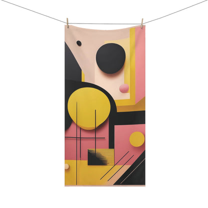 Bold Abstract - Mink-Cotton Towel