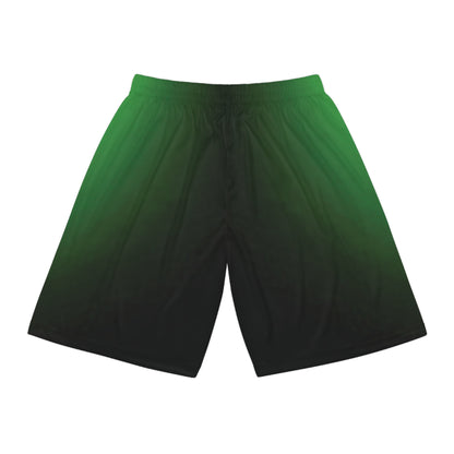 Faded to Green - Basketball Shorts (AOP) - Creatively Designed Shop