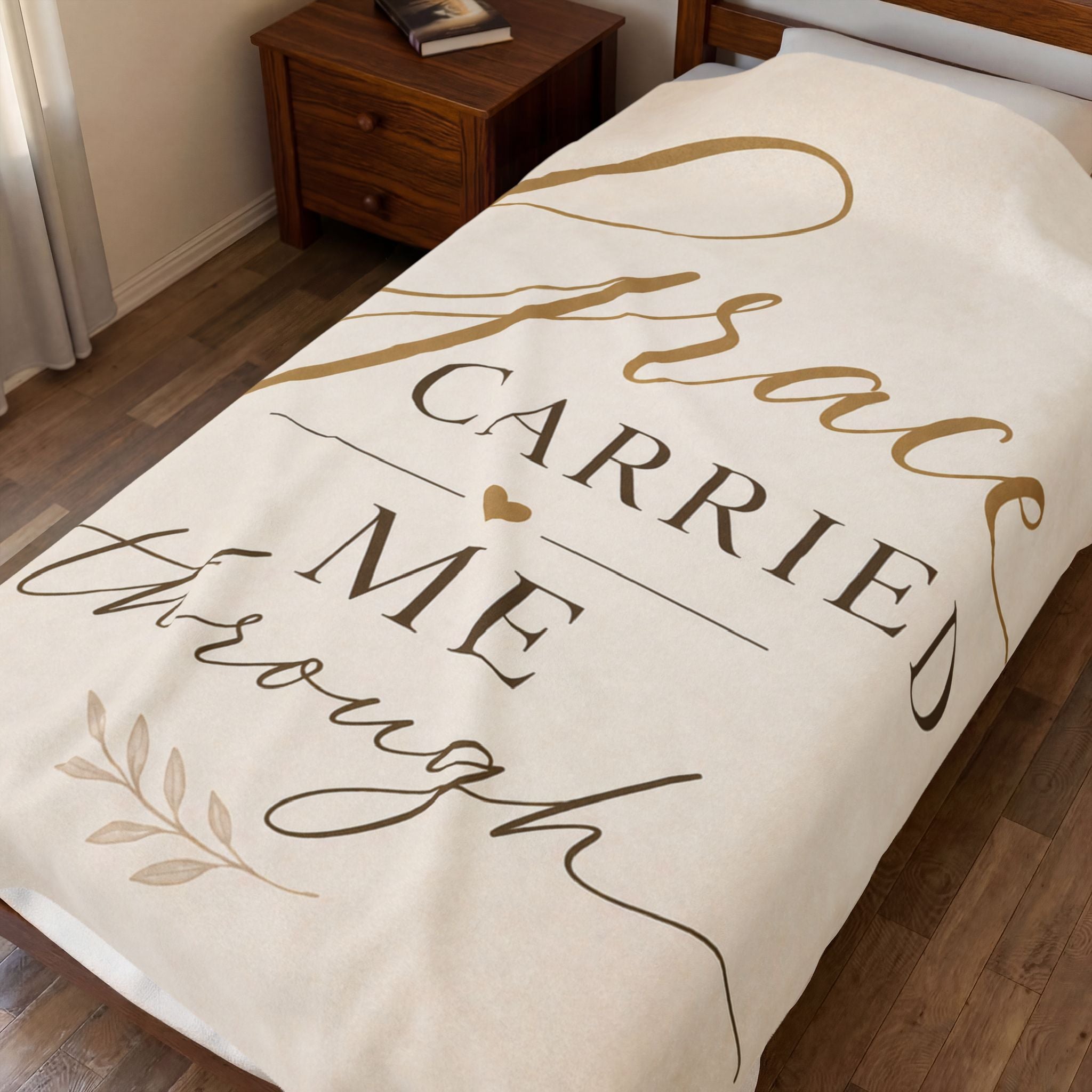 Grace Carried Me Through - Velveteen Plush Blanket