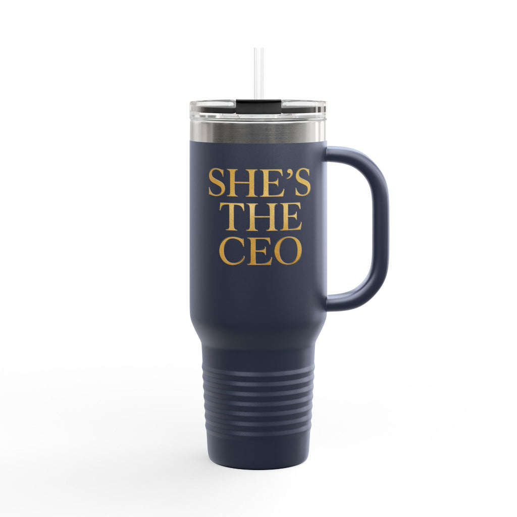 She's The CEO - Insulated Travel Mug, 40oz