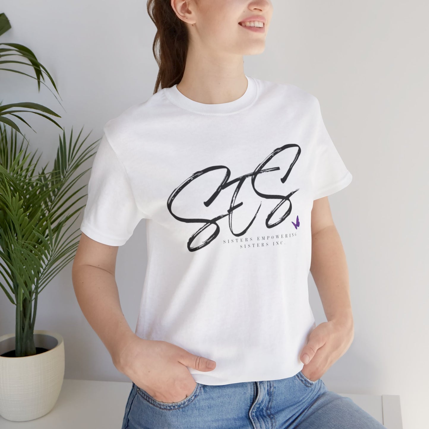 Sisters Empowering Sisters "SES Logo" - Unisex Jersey Short Sleeve Tee