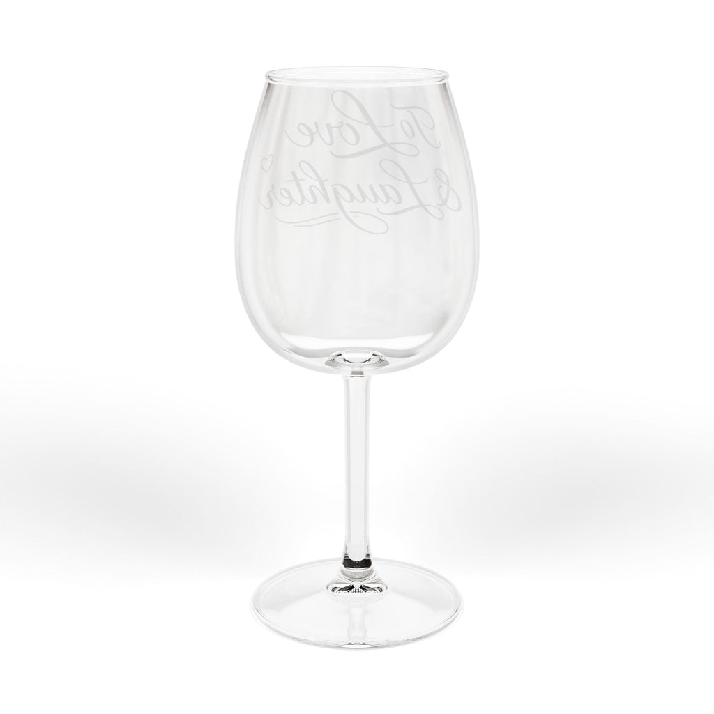 To Love & Laughter – Wine Glass (12oz)