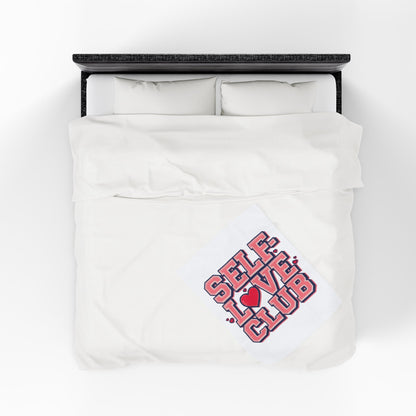 Self-Love Club – Plush Velveteen Blanket