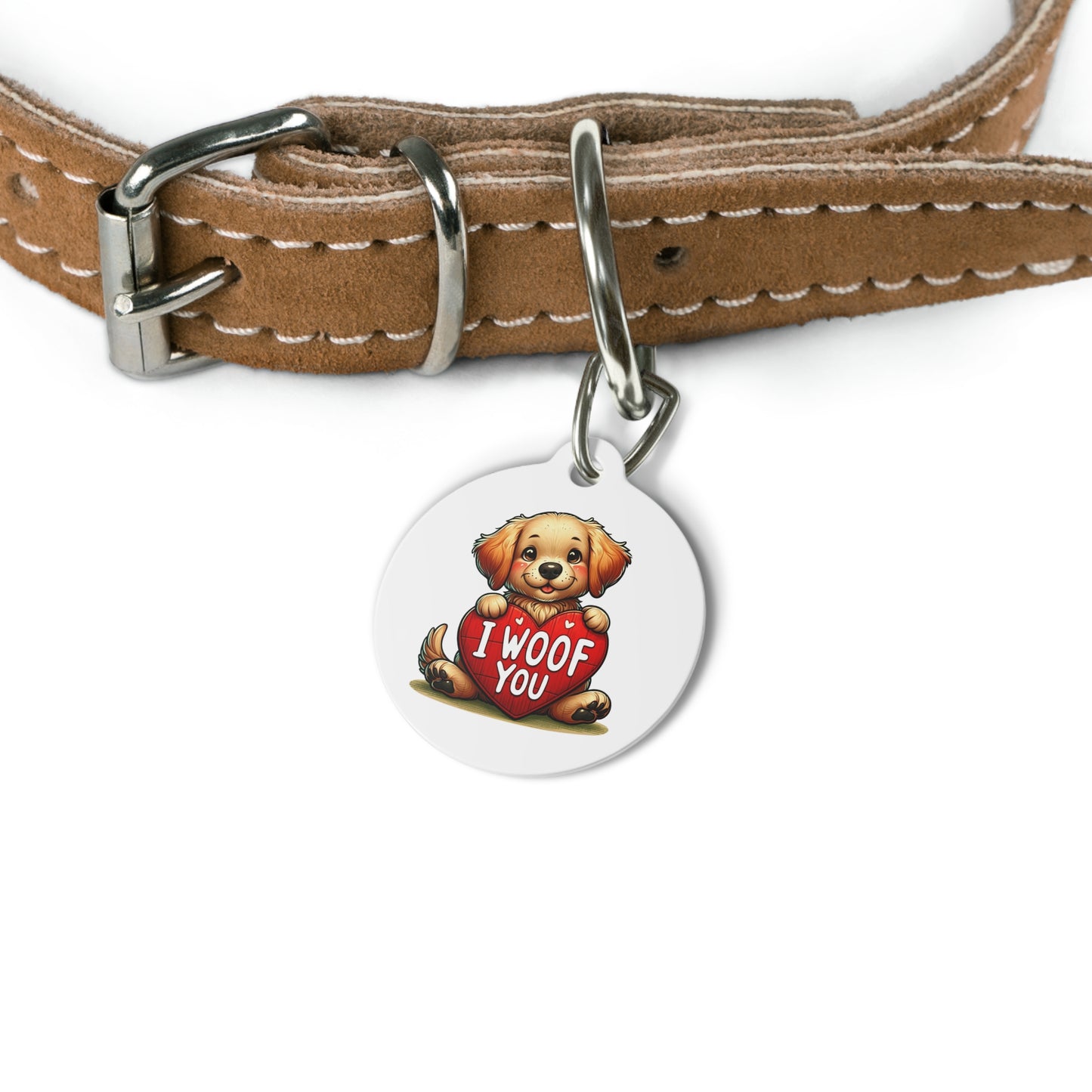 I Woof You - Pet Tag - Creatively Designed Shop