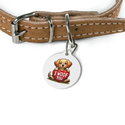 I Woof You - Pet Tag - Creatively Designed Shop