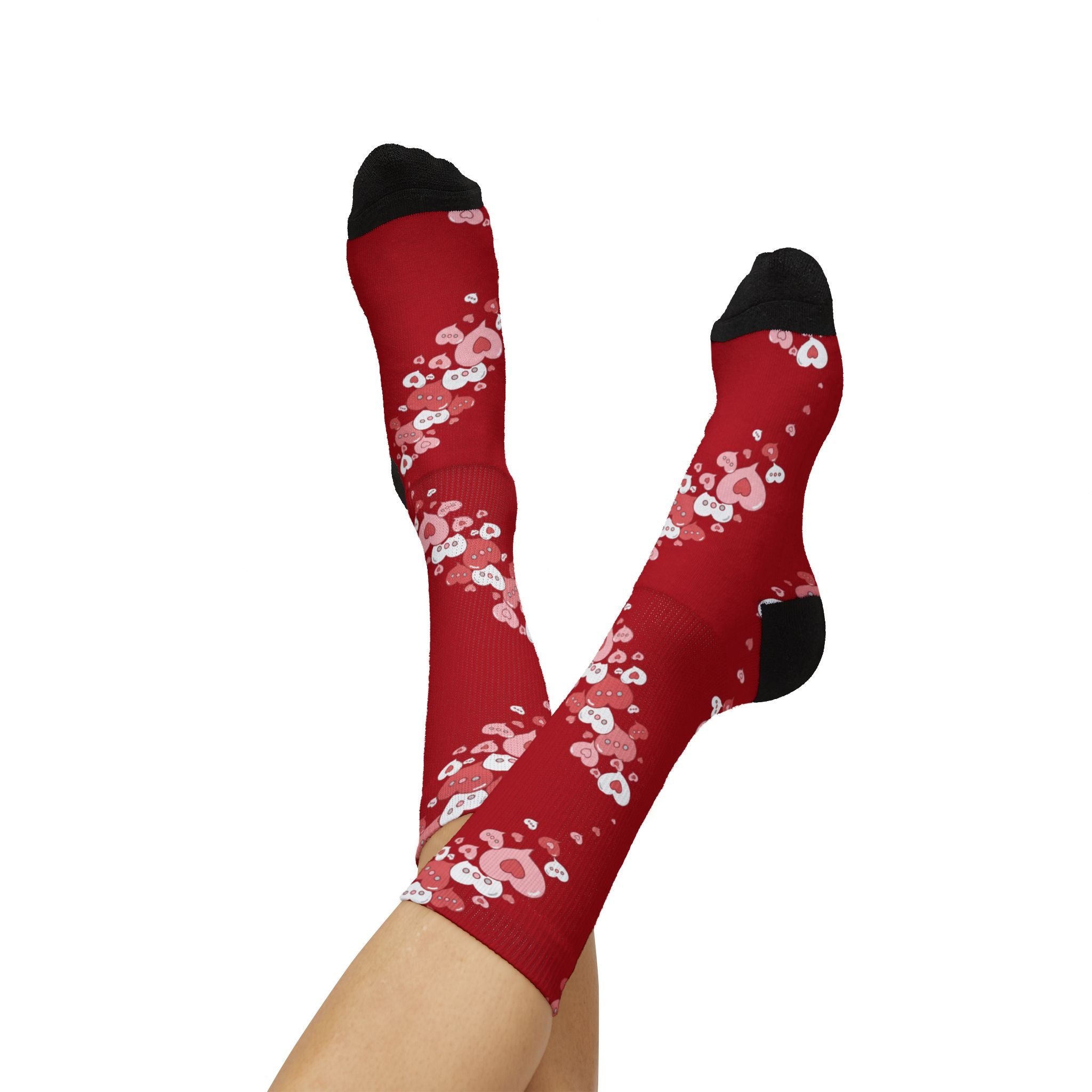 Conversation Bubble Hearts Socks