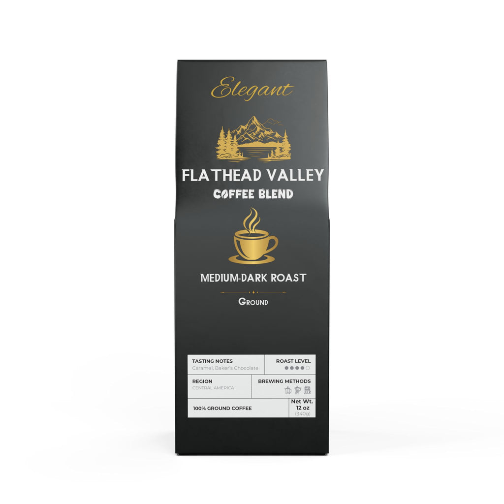 Elegant Flathead Valley Coffee Blend (Medium-Dark Roast)