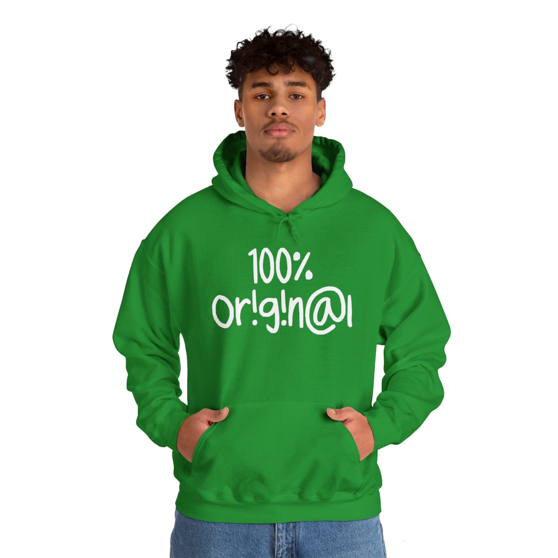 "100% Or!g!n@l" - Unisex Heavy Blend™ Hooded Sweatshirt - Creatively Designed Shop
