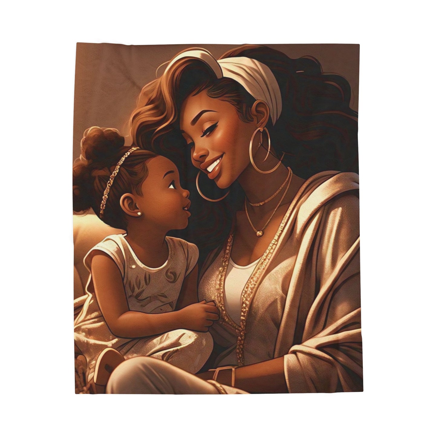 A Mother's Love - Velveteen Plush Blanket