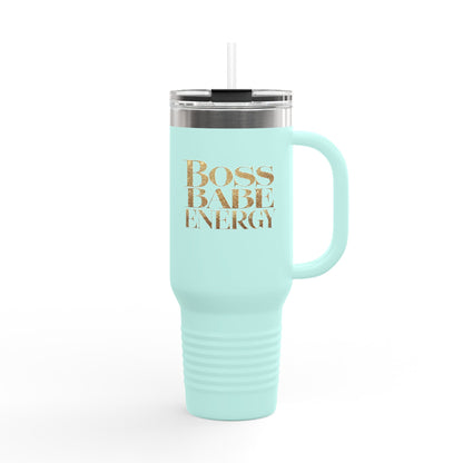 "Boss Babe Energy" - Insulated Travel Mug, 40oz