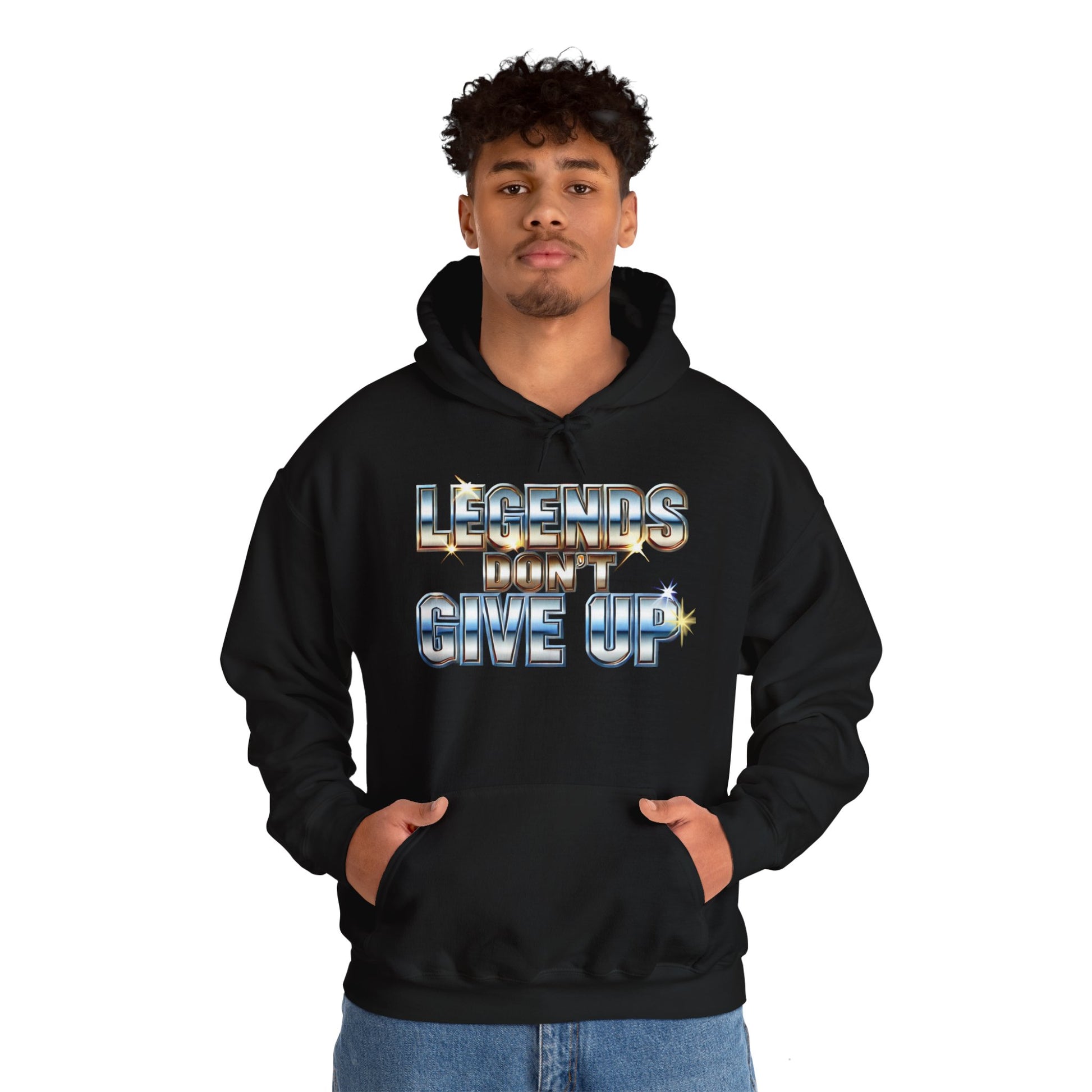 Legends Don't Give Up - Unisex Heavy Blend™ Hooded Sweatshirt - Creatively Designed Shop