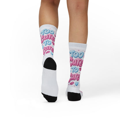 Too Cute to Care Socks