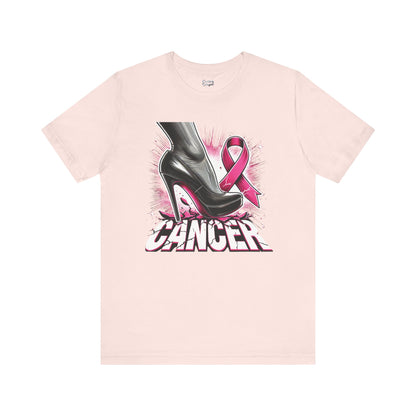 Stepping on Cancer - Unisex Jersey Short Sleeve Tee