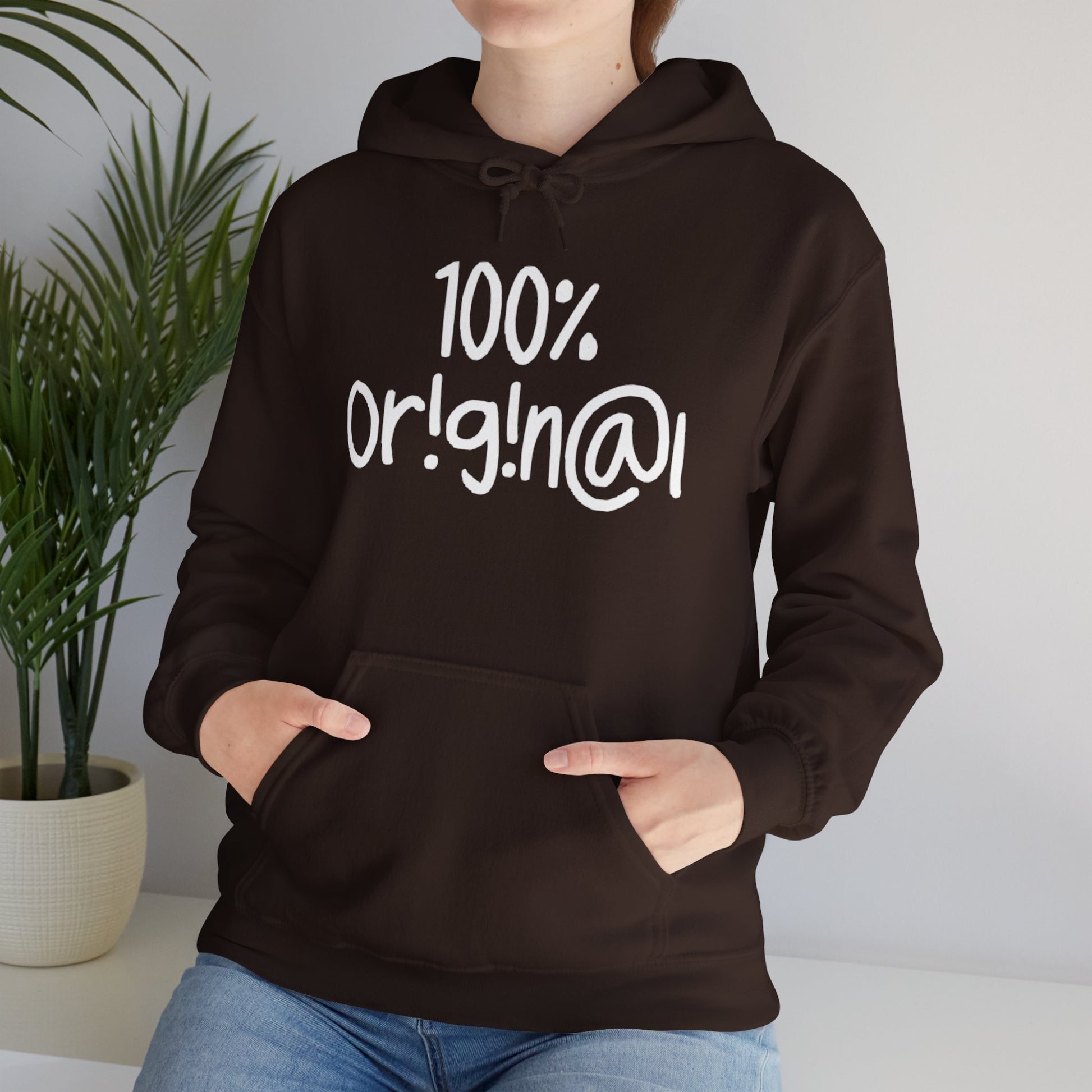 "100% Or!g!n@l" - Unisex Heavy Blend™ Hooded Sweatshirt - Creatively Designed Shop