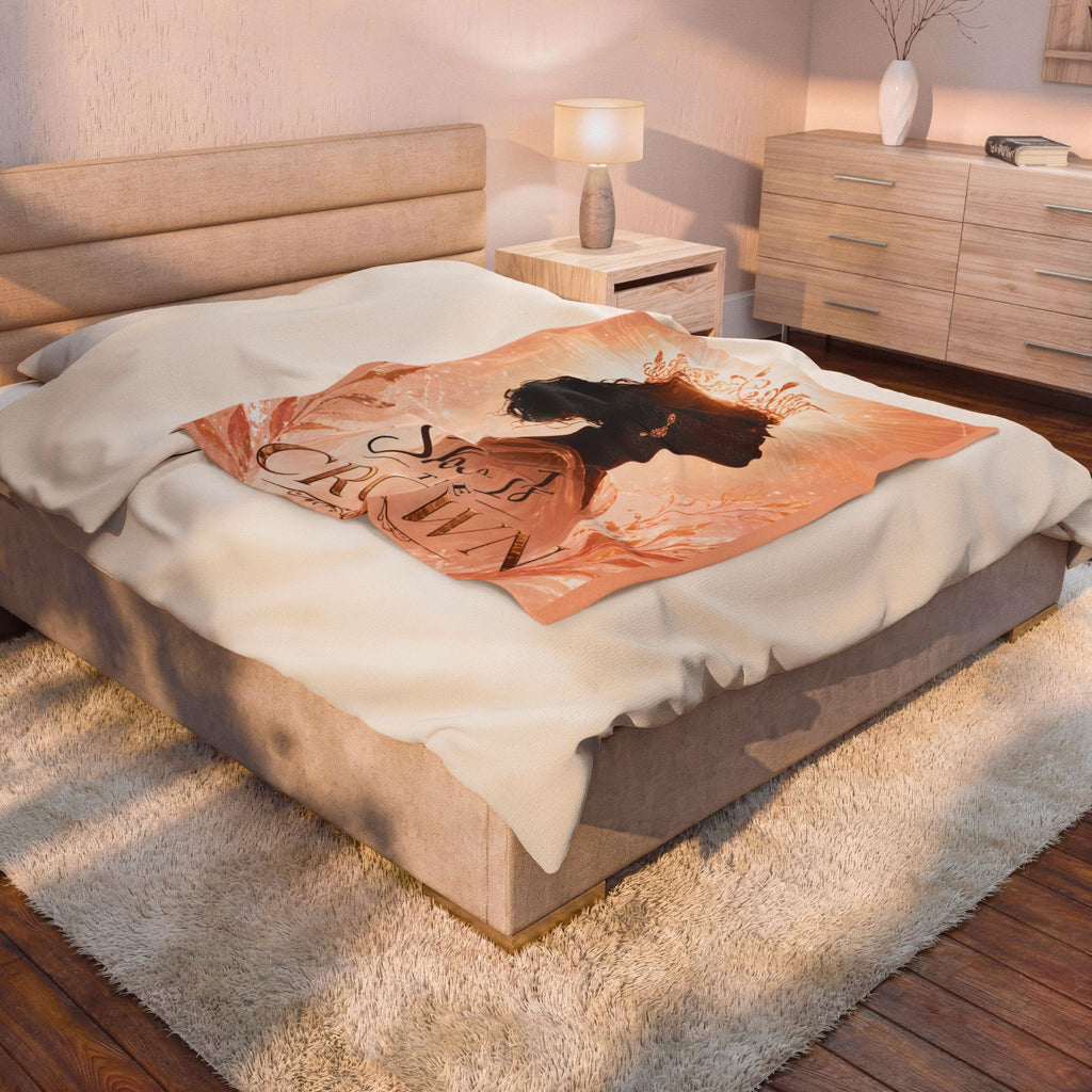She Is the Crown - Velveteen Plush Blanket