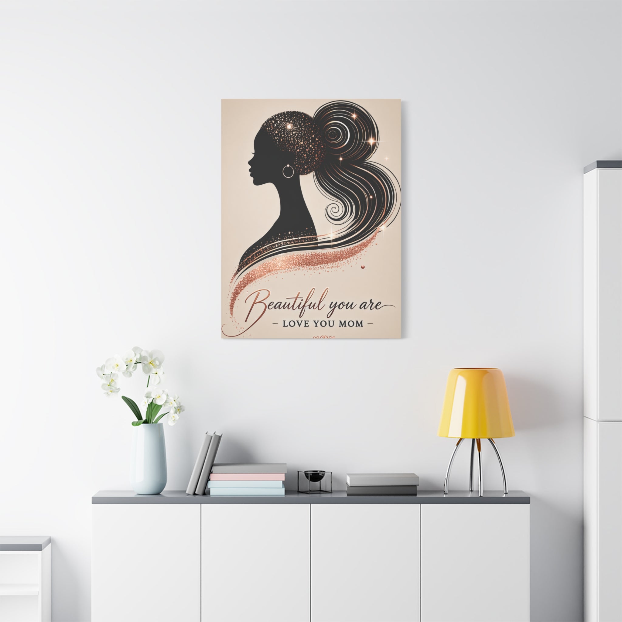 Beautiful You Are – Love You Mom - Matte Canvas Wall Art