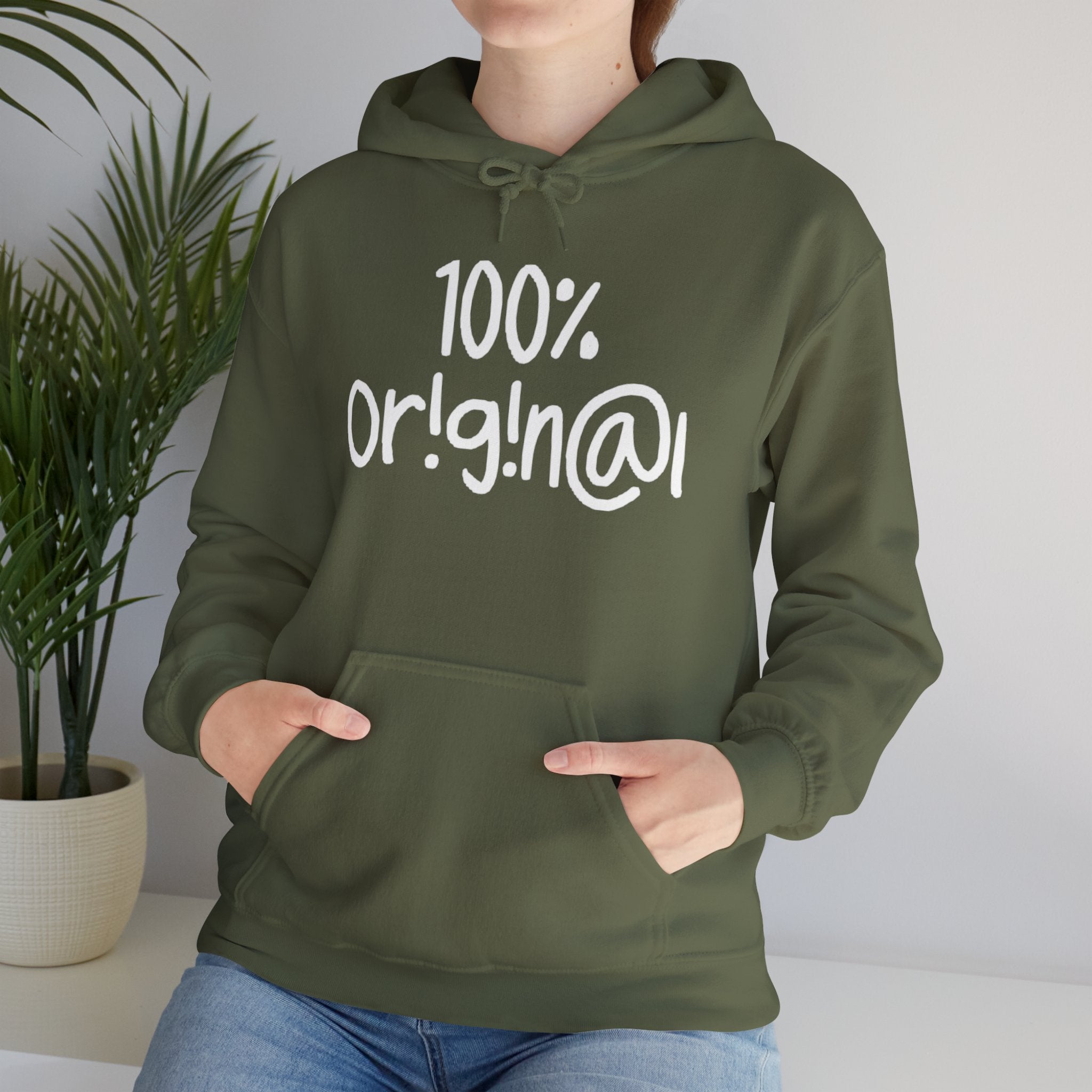 "100% Or!g!n@l" - Unisex Heavy Blend™ Hooded Sweatshirt