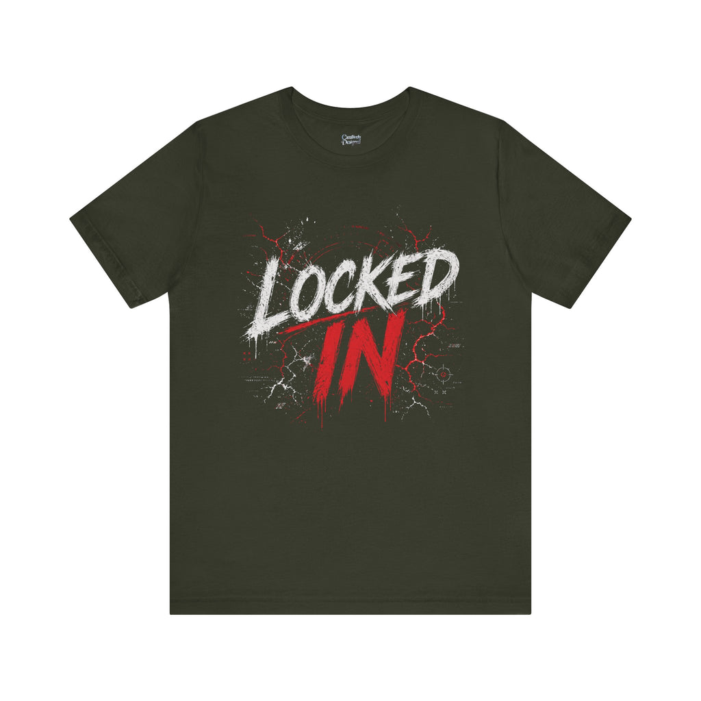 Locked In (Red) - Jersey Short Sleeve Tee