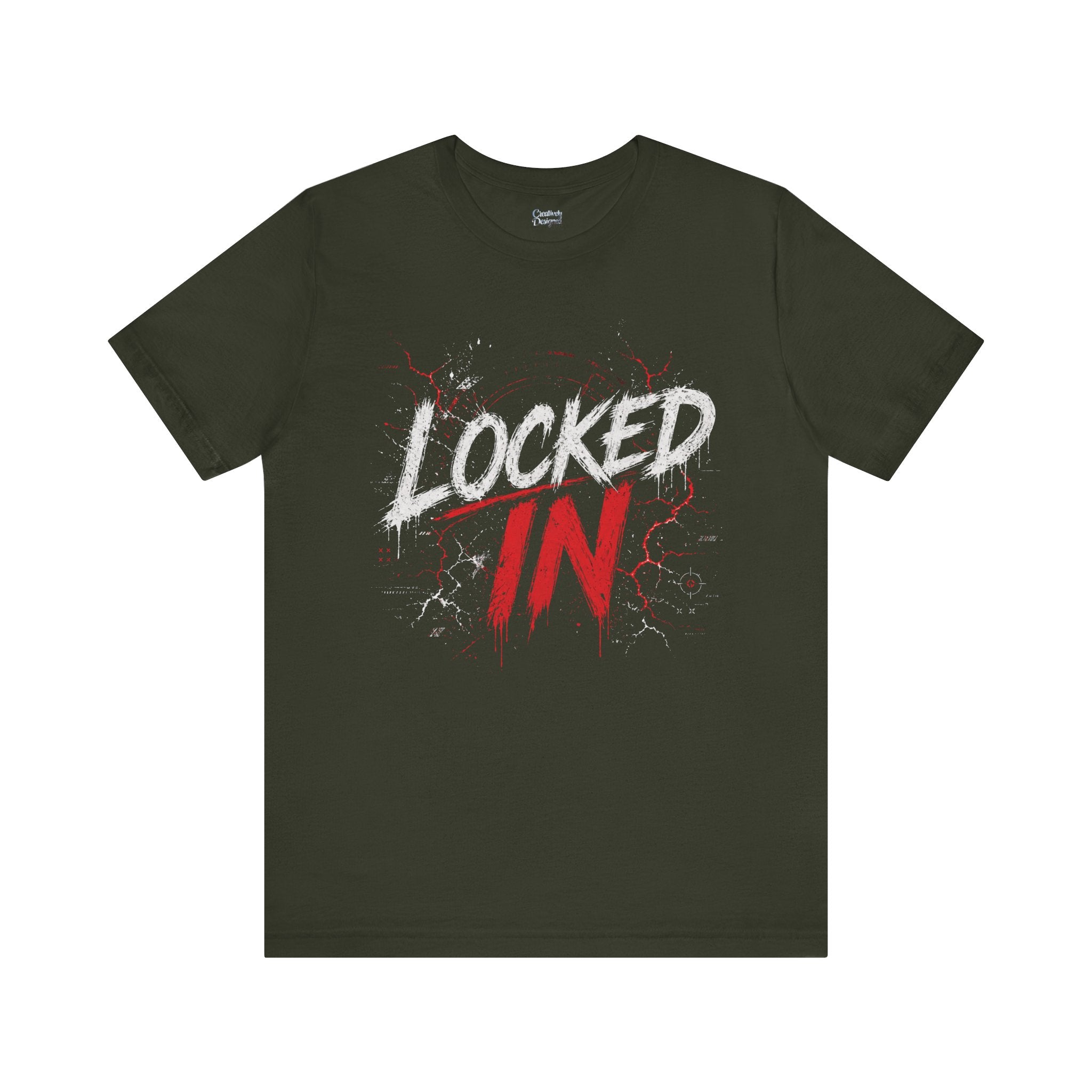 Locked In (Red) - Jersey Short Sleeve Tee