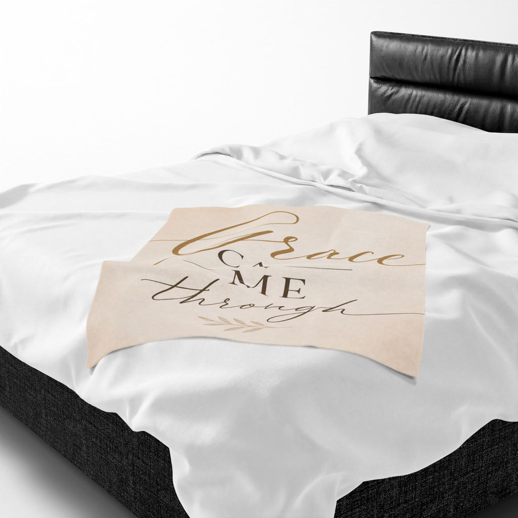 Grace Carried Me Through - Velveteen Plush Blanket