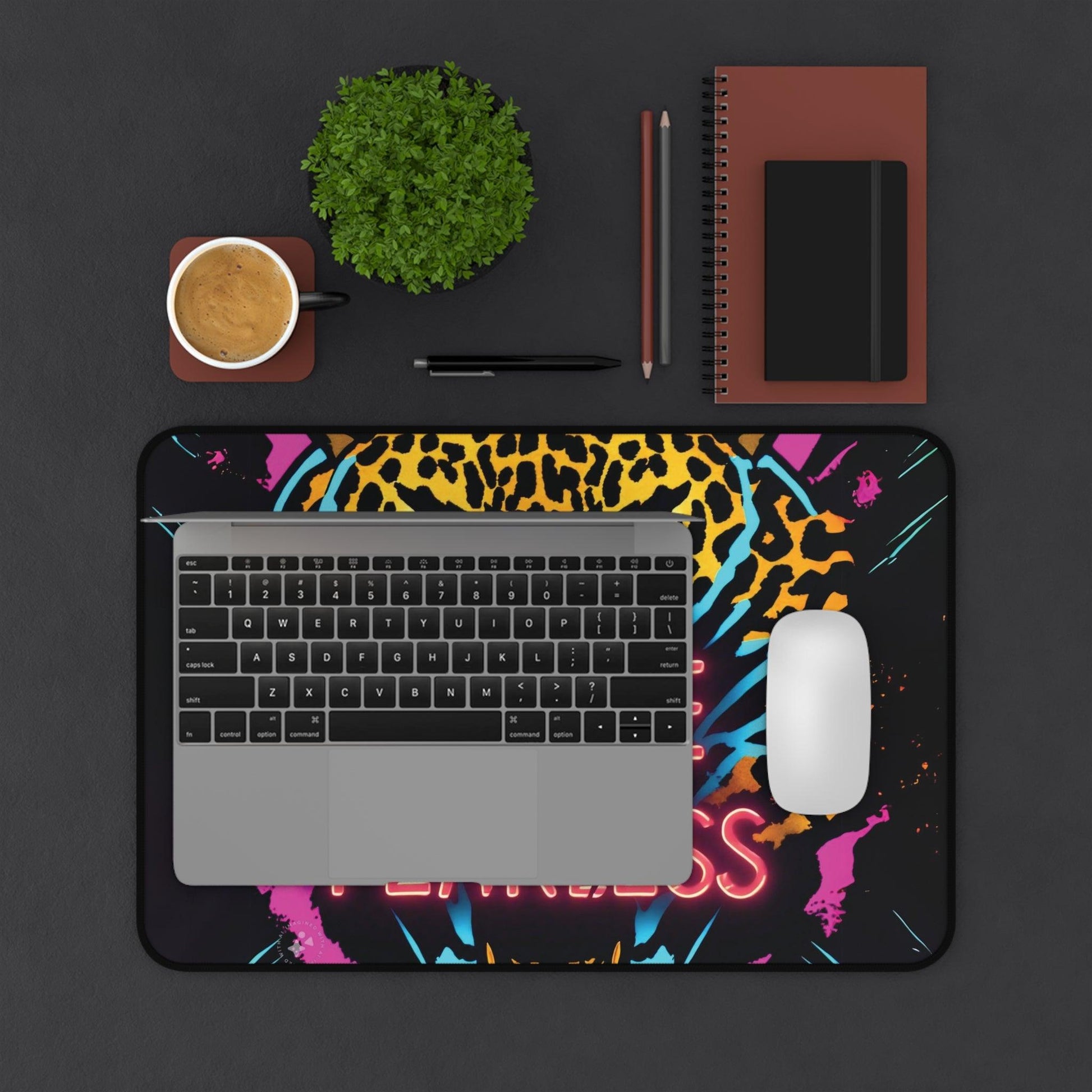 "Fierce & Fearless" - Desk Mat - Creatively Designed Shop
