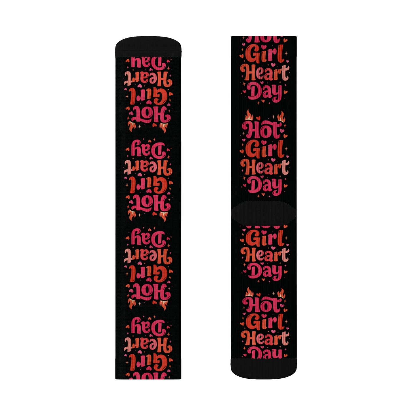 Hot Girl Heart Day Socks
