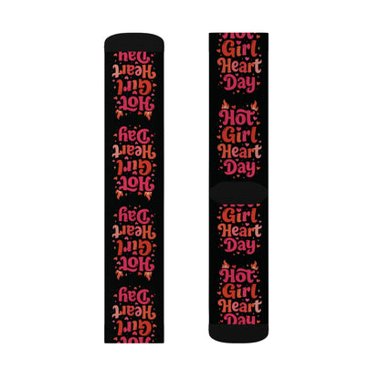 Hot Girl Heart Day Socks