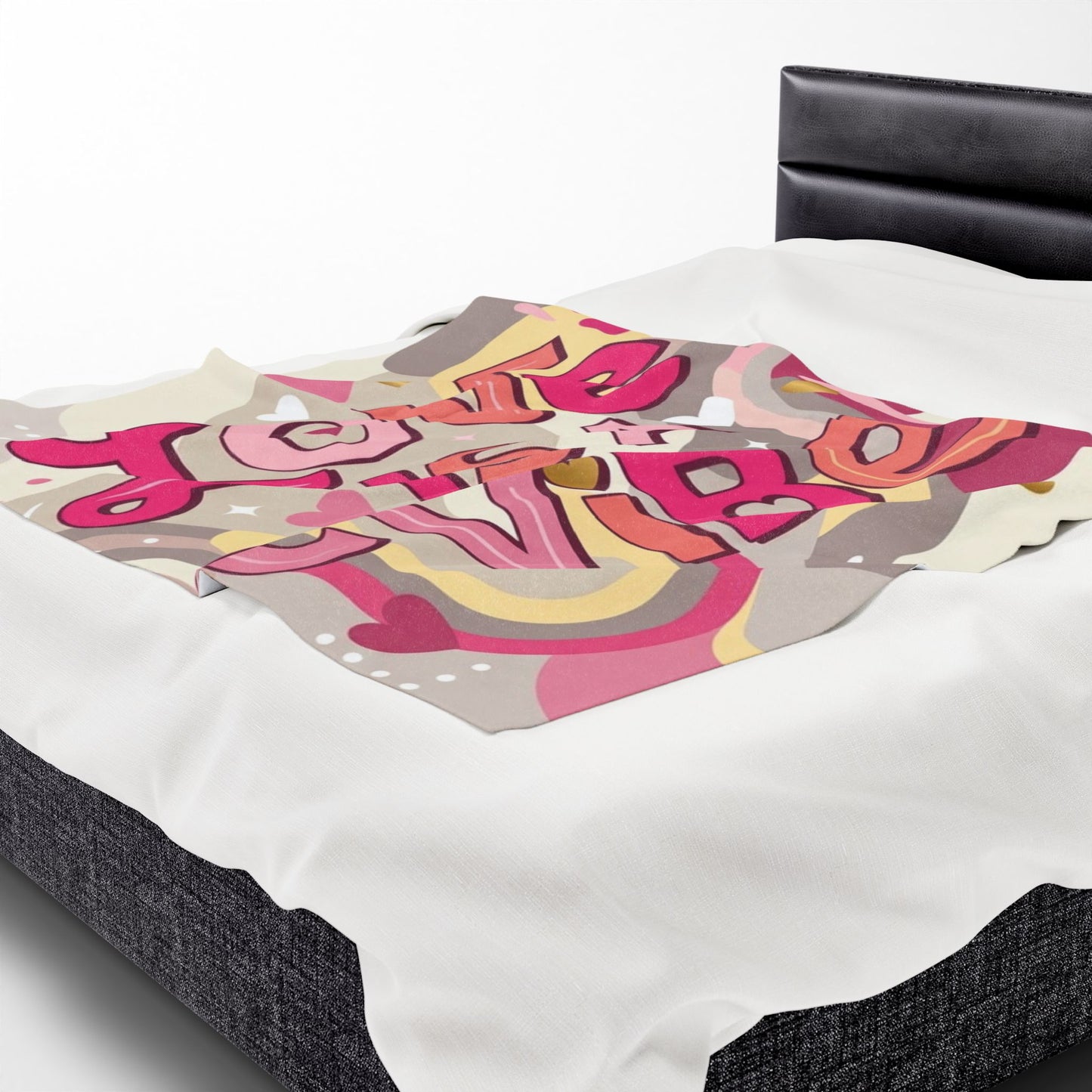 Love Is A Vibe – Plush Velveteen Blanket