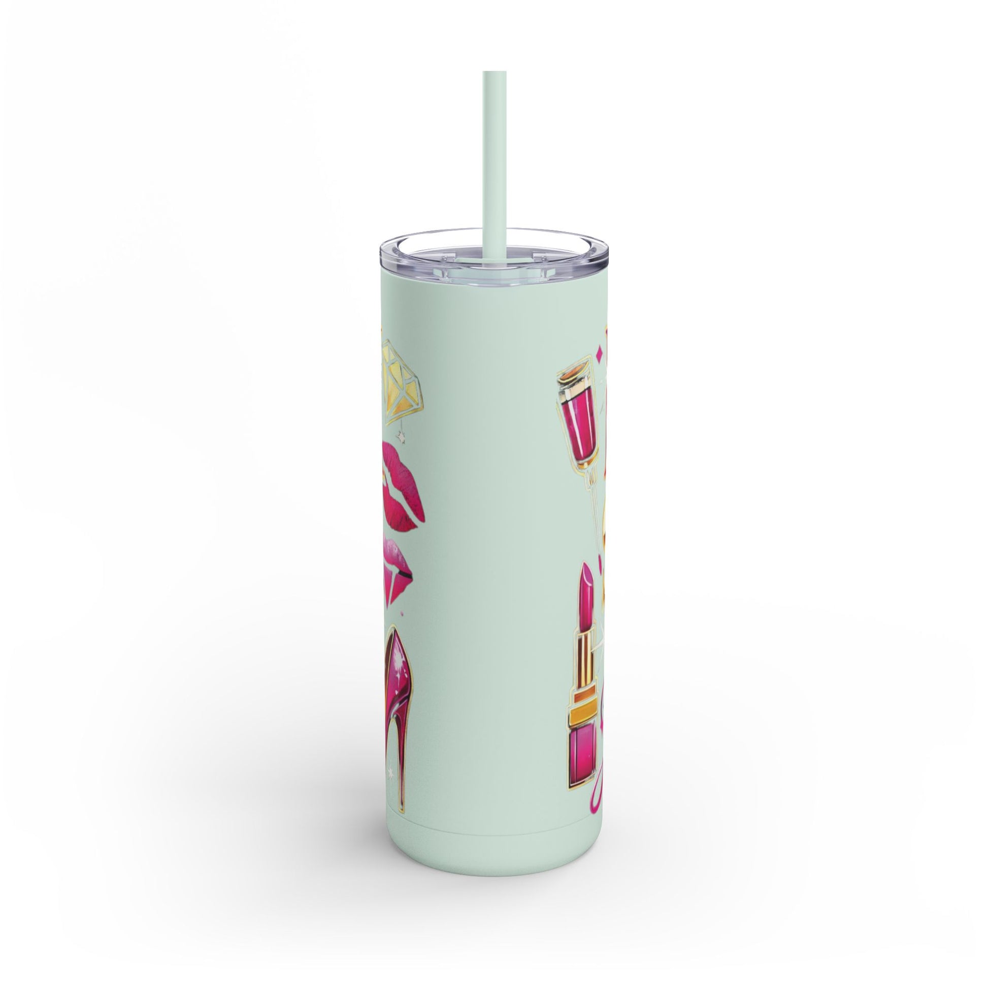 Pink, Sip & Love - Maars Maker Skinny Matte Tumbler, 20oz - Creatively Designed Shop