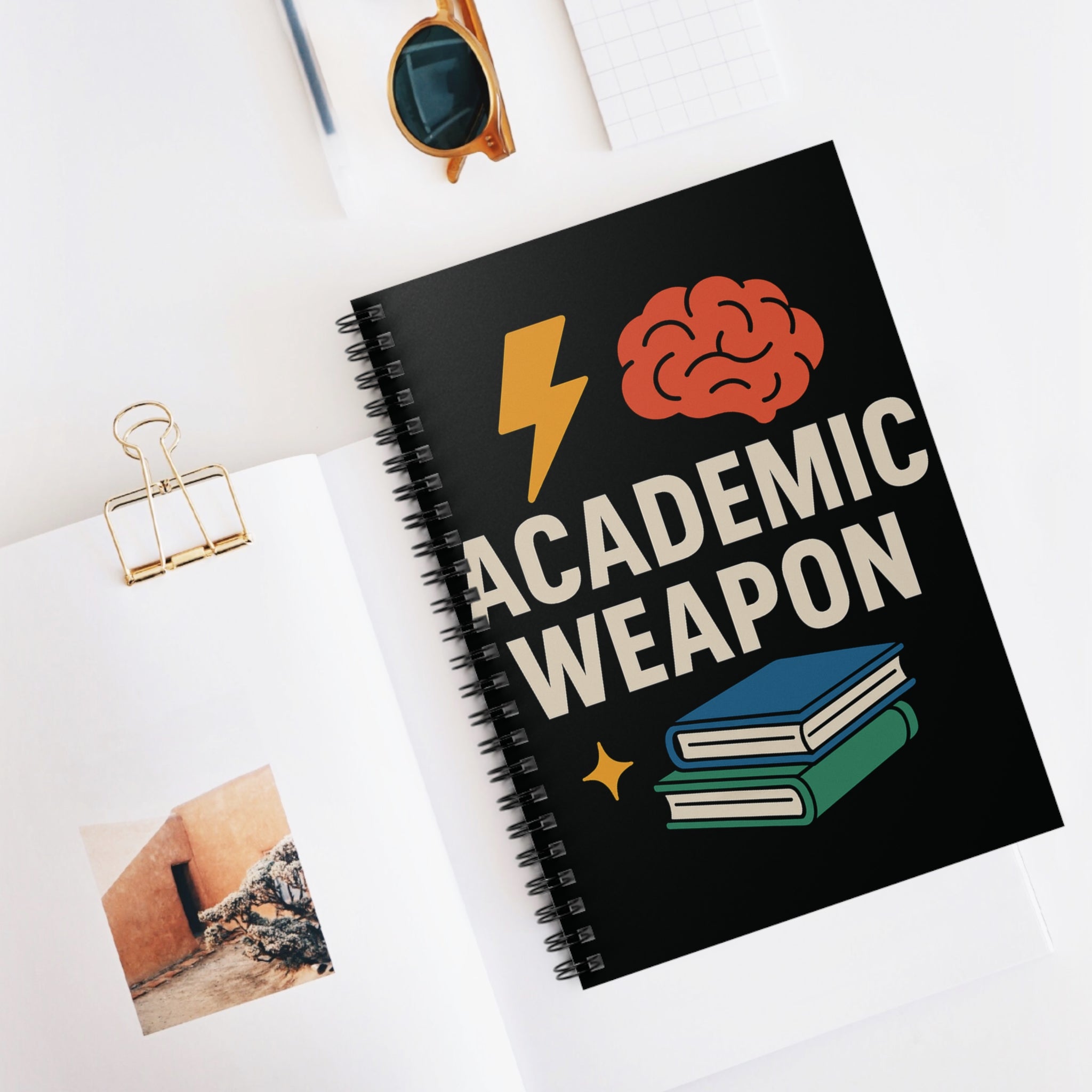 Academic Weapon - Spiral Notebook