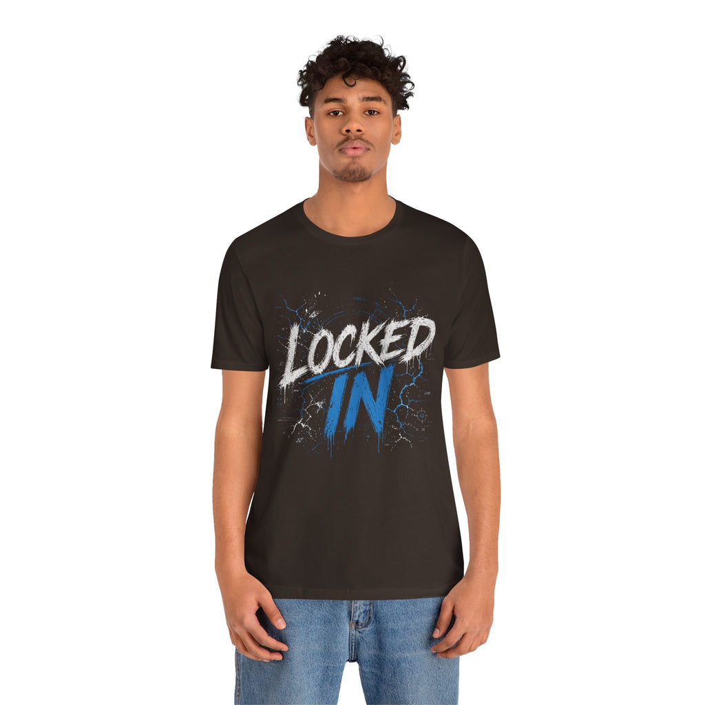 Locked In (Blue) - Jersey Short Sleeve Tee