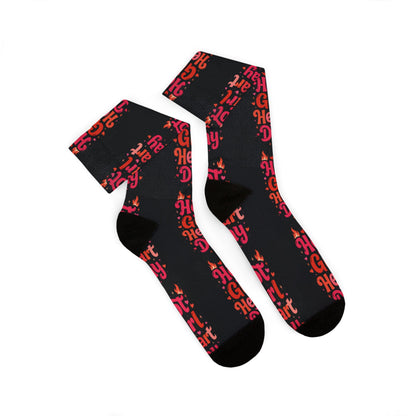 Hot Girl Heart Day Socks
