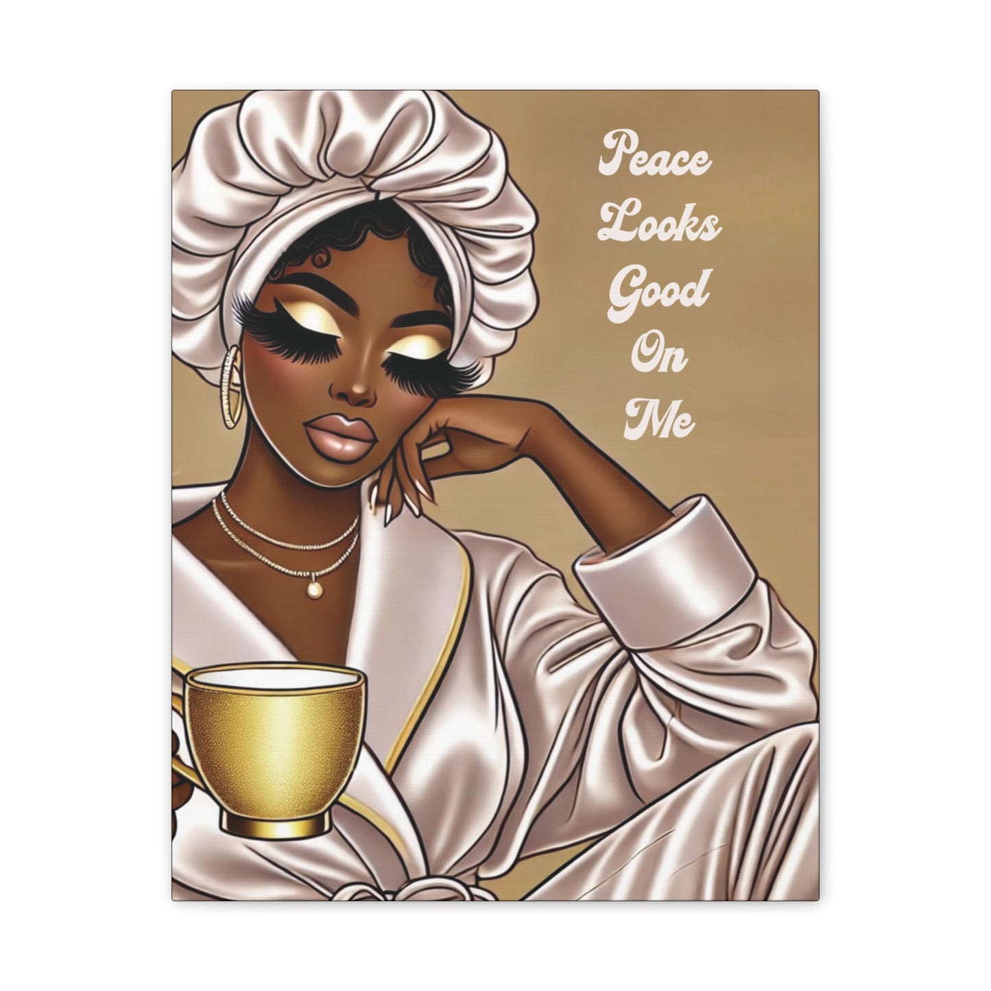 Peace Looks Good On Me - Canvas Art