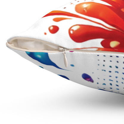 Color Splash - Spun Polyester Square Pillow