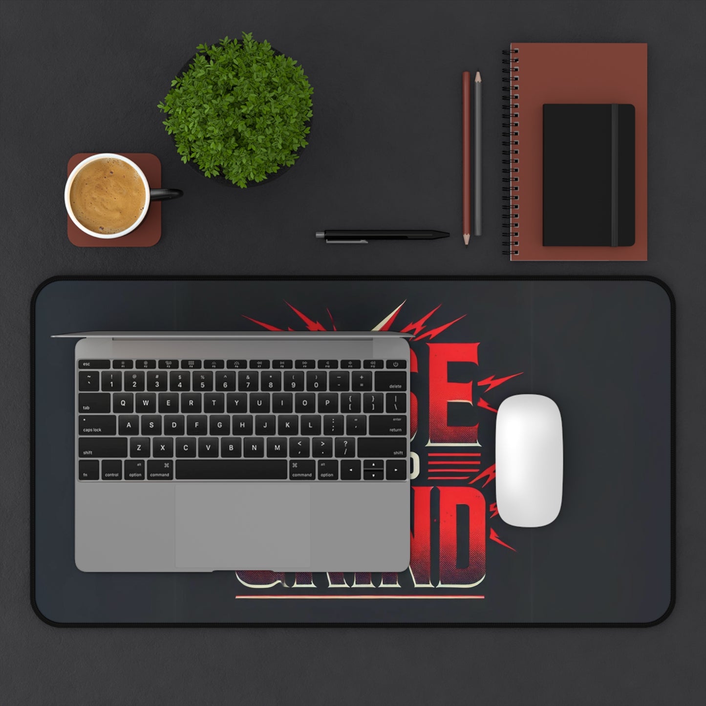 "Rise & Grind" - Desk Mat