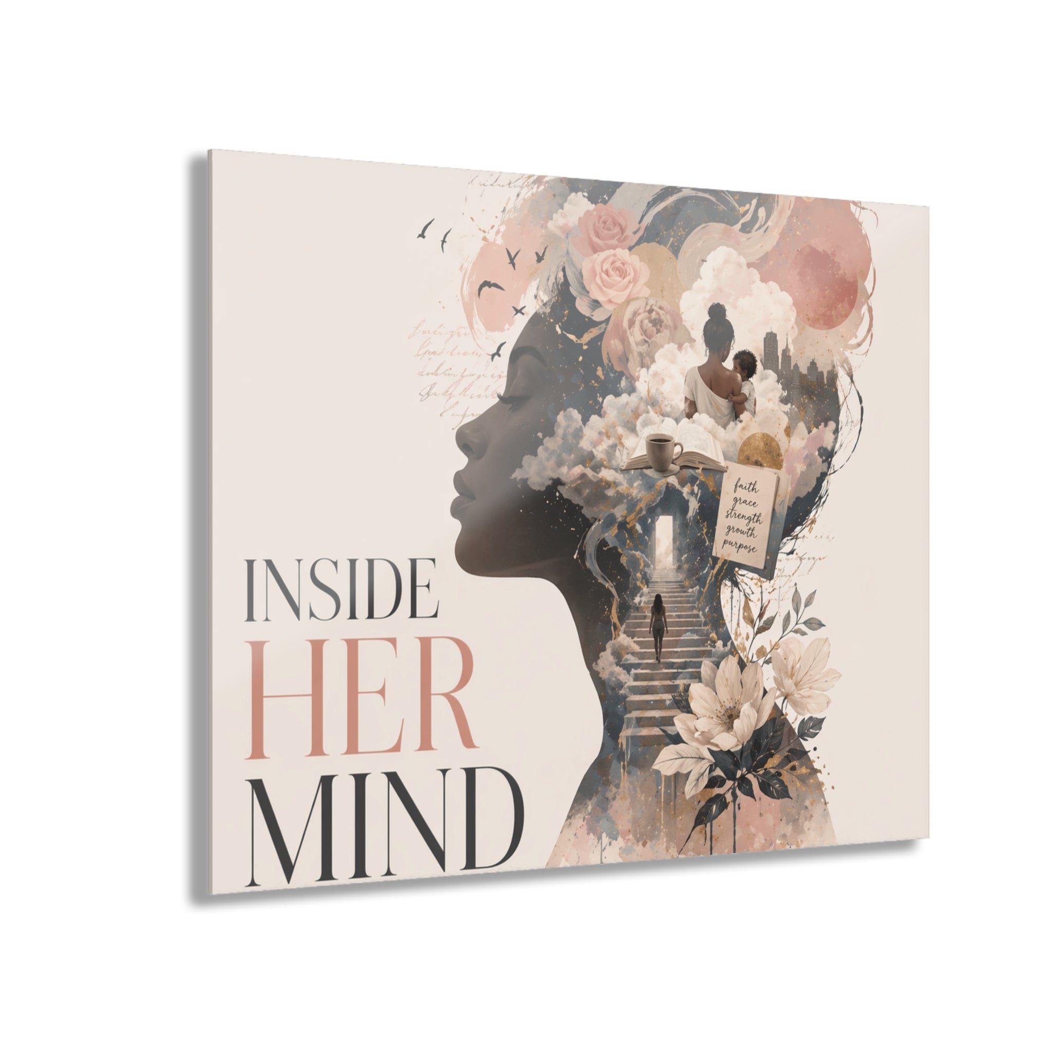 Inside Her Mind - Acrylic Prints (French Cleat Hanging)