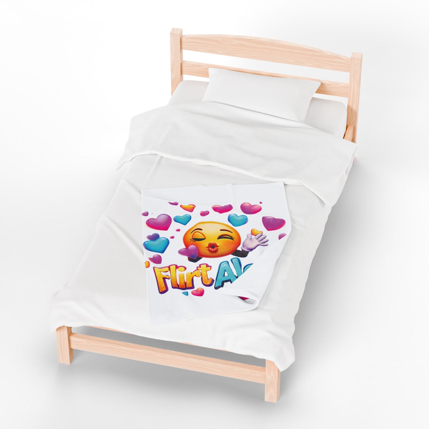 Flirt Alert - Velveteen Plush Blanket