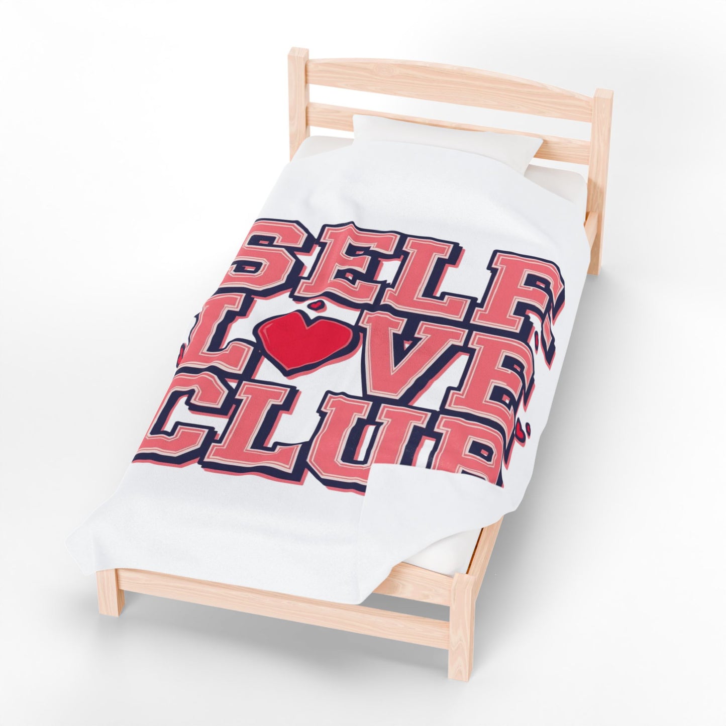 Self-Love Club – Plush Velveteen Blanket