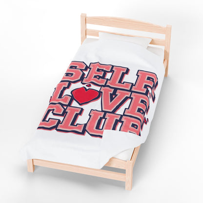 Self-Love Club – Plush Velveteen Blanket