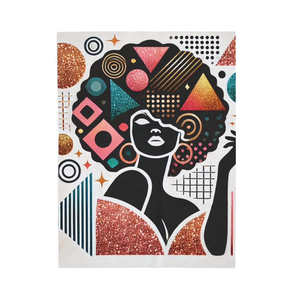 Crowned in Confidence – Plush Velveteen Blanket