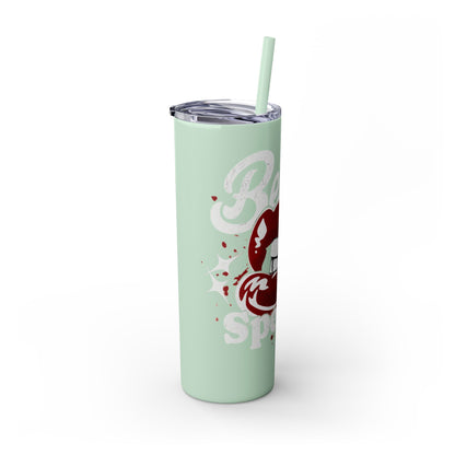 Beauty Speaks - Skinny Tumbler with Straw, 20oz - Creatively Designed Shop
