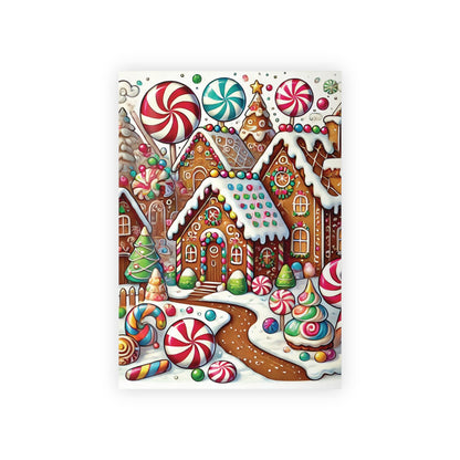 Gingerbread Village - Gift Wrapping Paper Rolls, 1pc - Creatively Designed Shop