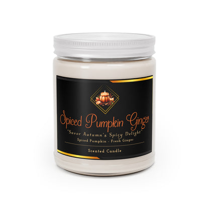 Spiced Pumpkin Ginger - Scented Candles, 9oz - Creatively Designed Shop