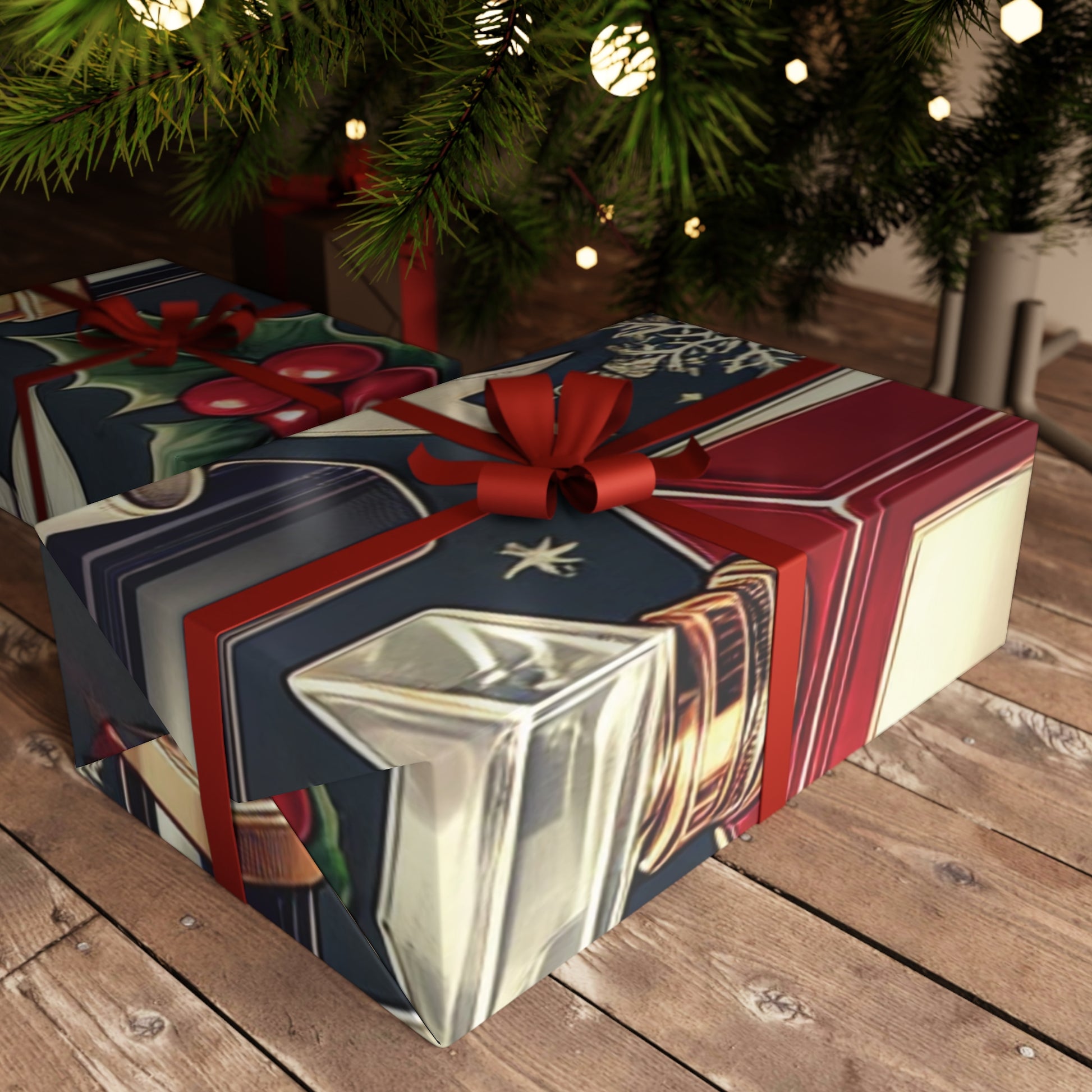 Christmas Glam Makeup Essentials - Gift Wrapping Paper Sheets, 1pc - Creatively Designed Shop