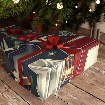 Christmas Glam Makeup Essentials - Gift Wrapping Paper Sheets, 1pc - Creatively Designed Shop