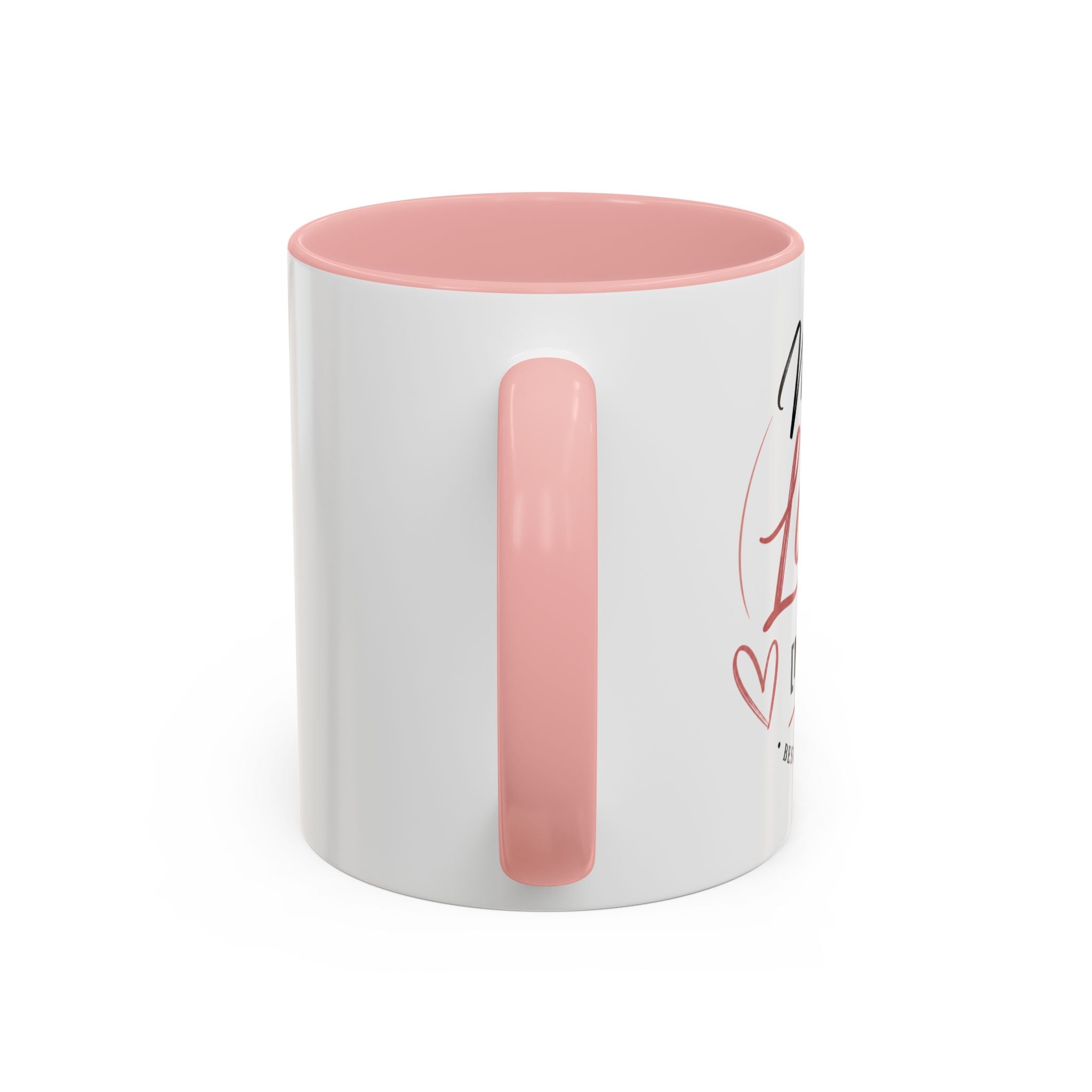💖 Made With Love For [Name] – Best Mom. Always. - Personalized Accent Coffee Mug