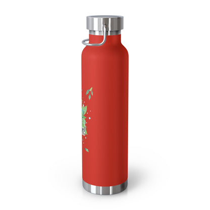 "Your Daily Dose of Hydration" - Copper Vacuum Insulated Bottle, 22oz - Creatively Designed Shop