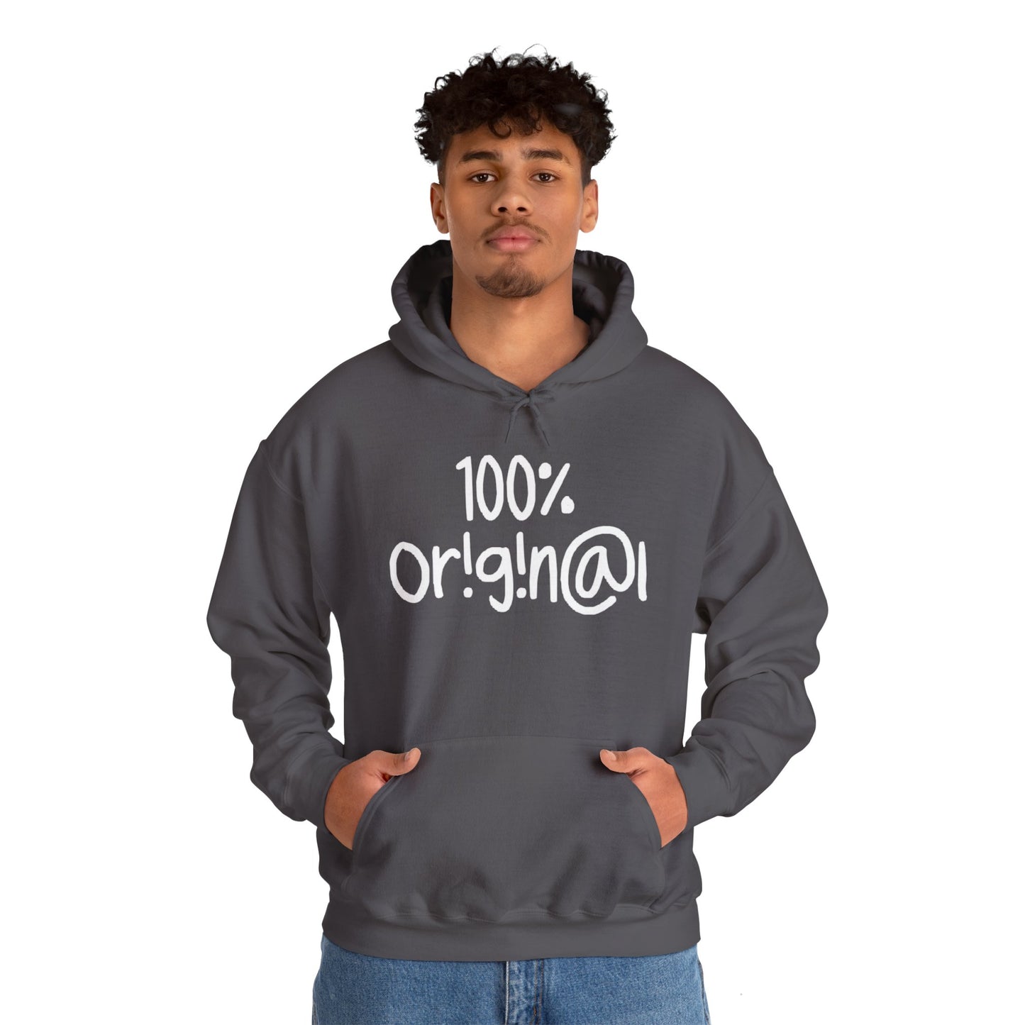 "100% Or!g!n@l" - Unisex Heavy Blend™ Hooded Sweatshirt - Creatively Designed Shop